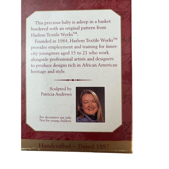 Hallmark Keepsake Ornament Babys First Christmas 1997 By Harlem Textile Works Bo - Picture 2 of 3